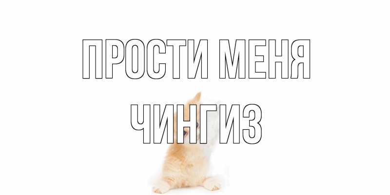 Открытка с именем, Чингиз, Прости меня