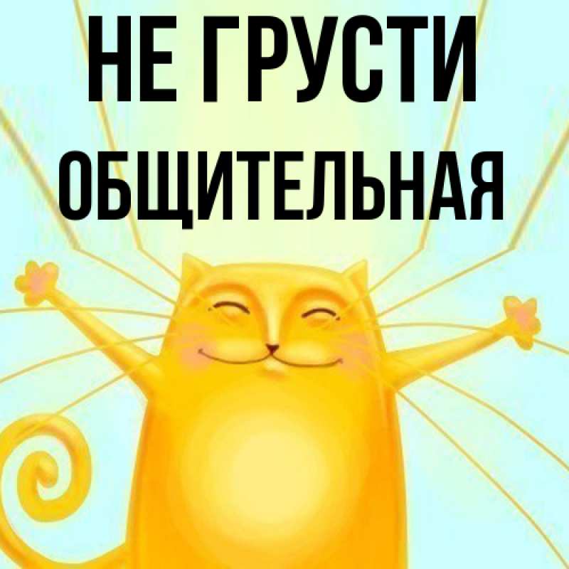 Картинка Не грусти, Общительная