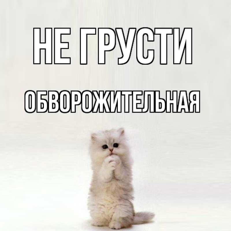 Картинка Не грусти, Обвоpожительная