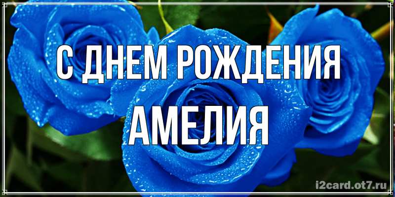 Картинка С днем рождения, Амелия