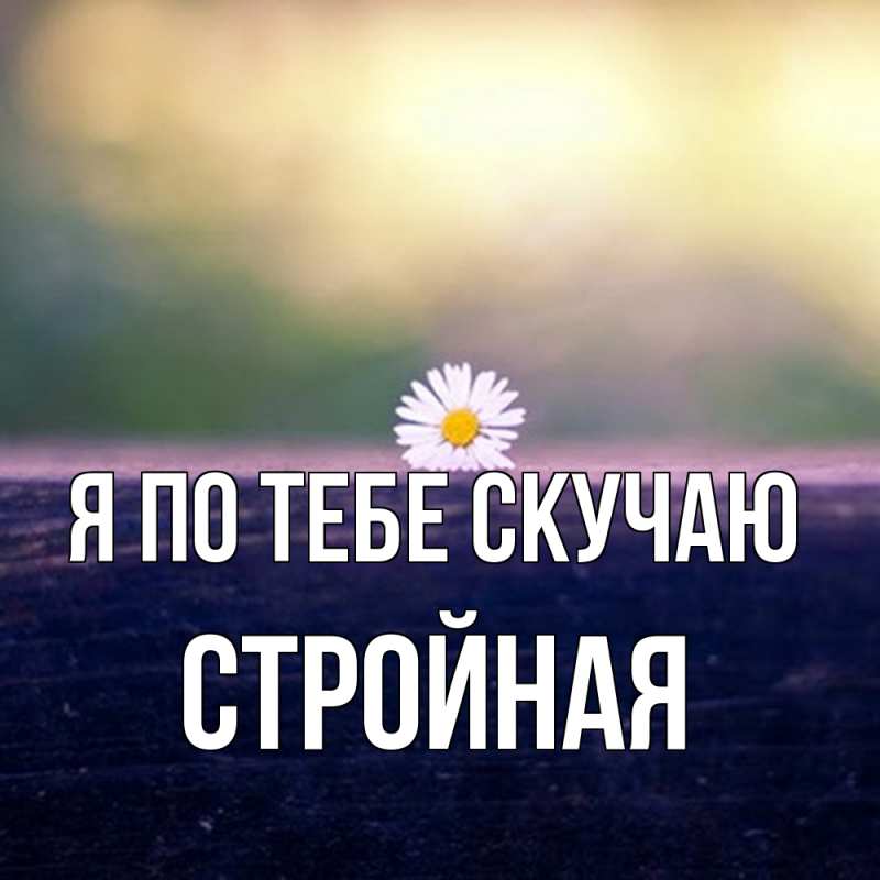 Картинка Я по тебе скучаю, Стройная
