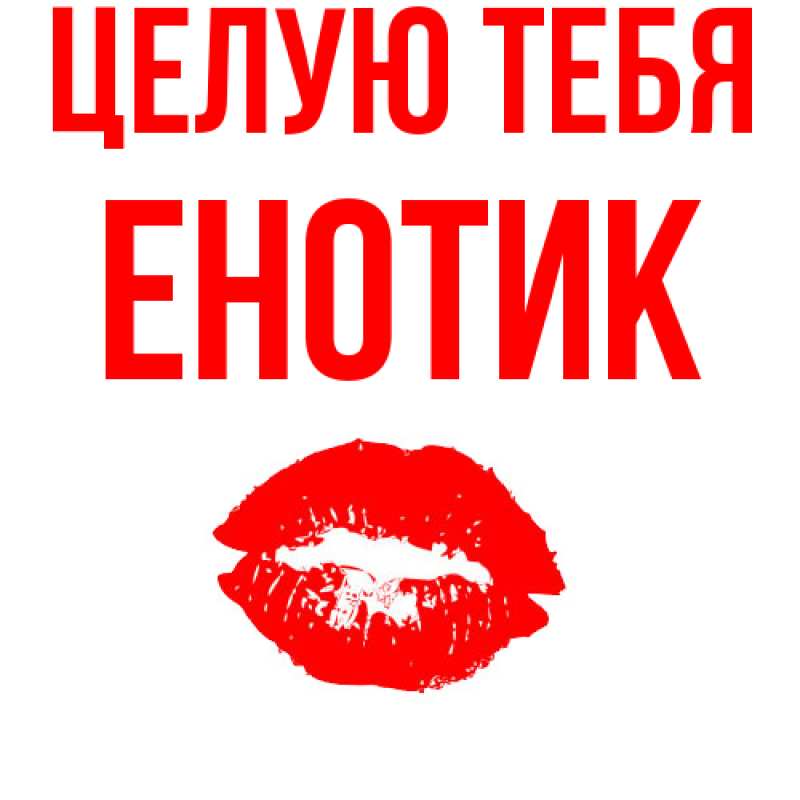 Картинка Целую тебя, Енотик