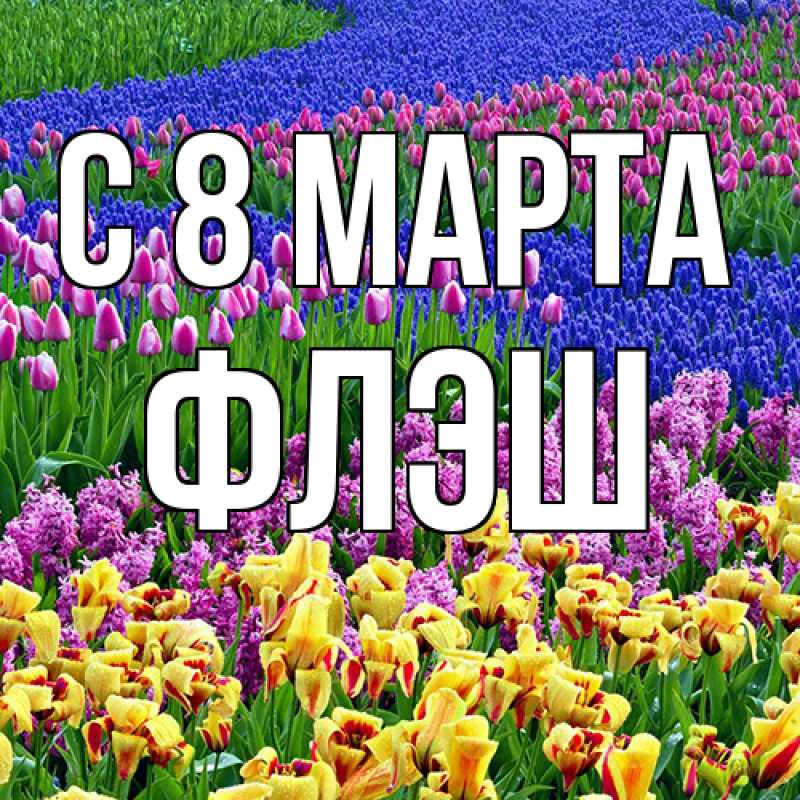 Картинка C 8 МАРТА, Флэш