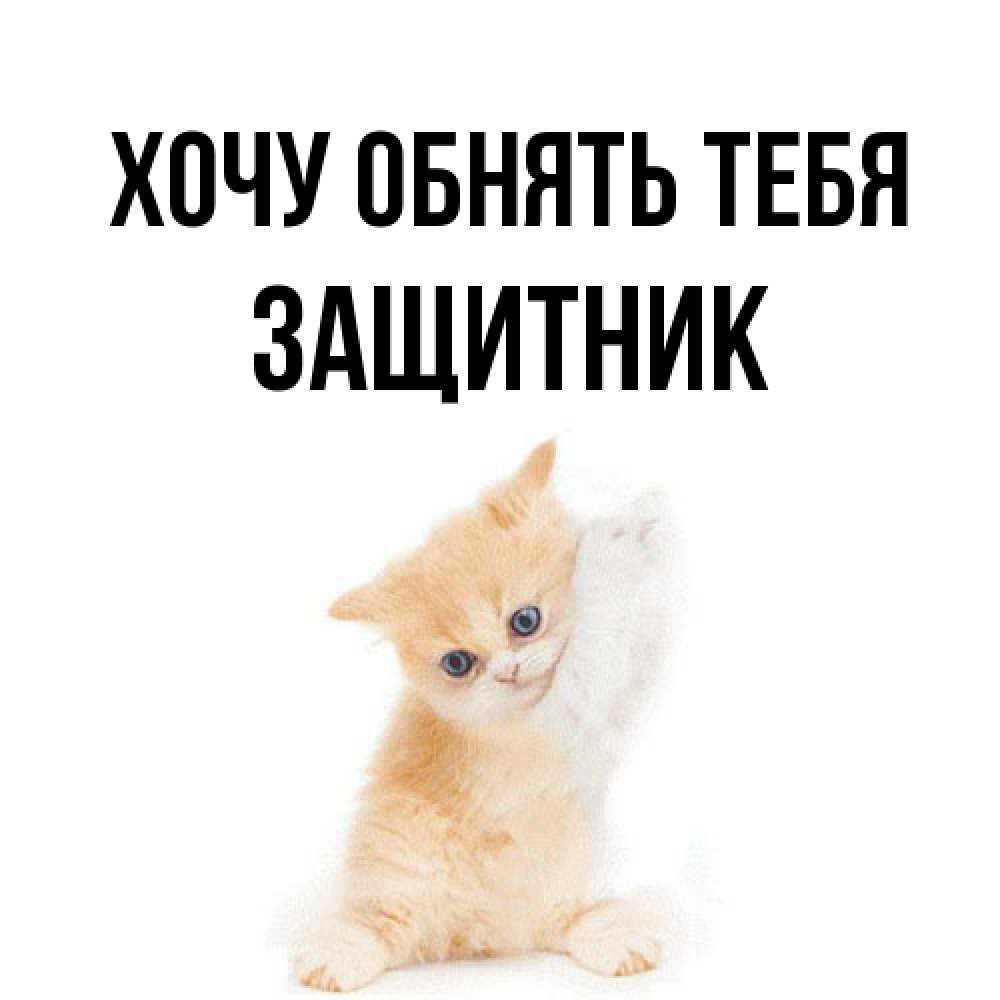 Открытка на каждый день с именем, Защитник Хочу обнять тебя я хочу очень скорее обнимаешек Прикольная открытка с пожеланием онлайн скачать бесплатно 