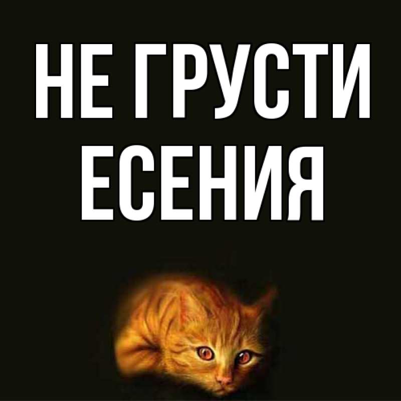 Картинка Не грусти, Есения