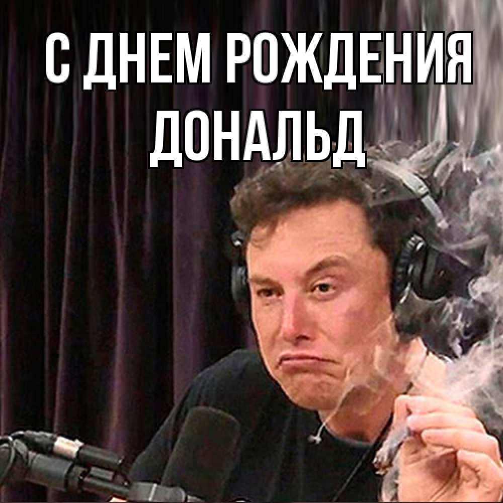 Открытка на каждый день с именем, Дональд С днем рождения МЕМ Прикольная открытка с пожеланием онлайн скачать бесплатно 