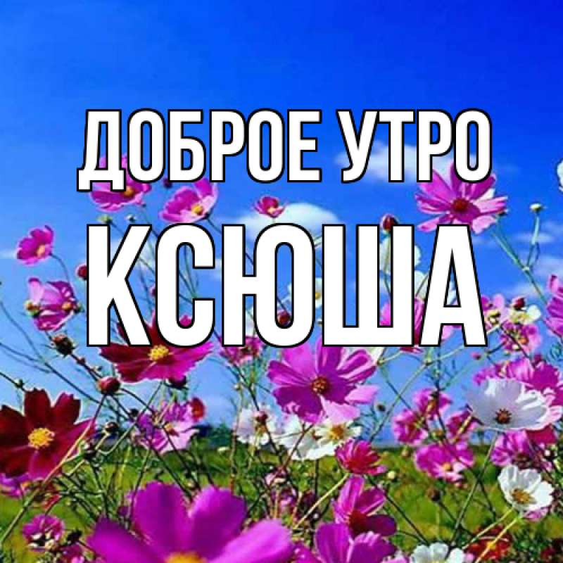 Картинка Доброе утро, Ксюша
