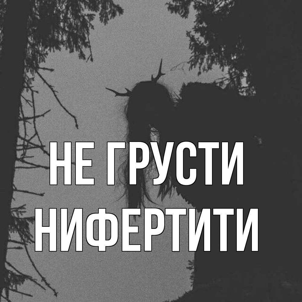 Открытка на каждый день с именем, Нифертити Не грусти чудище лесное Прикольная открытка с пожеланием онлайн скачать бесплатно 