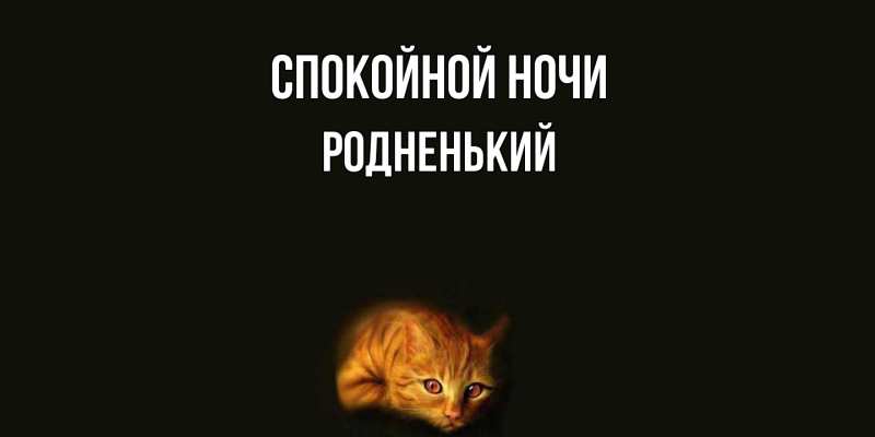Картинка Спокойной ночи, Родненький