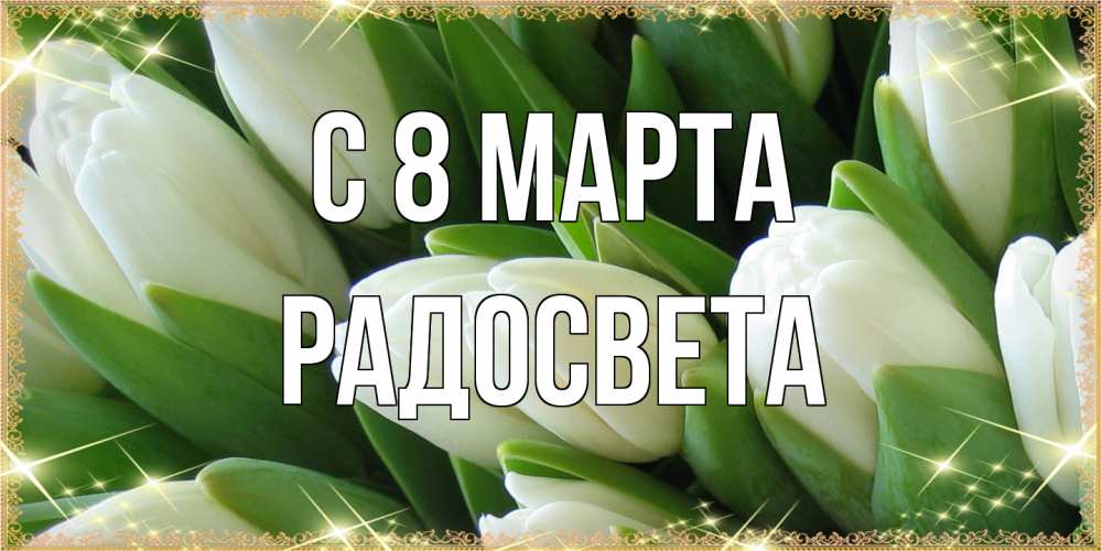 Открытка на каждый день с именем, Радосвета C 8 МАРТА поздравляем с 8 марта Прикольная открытка с пожеланием онлайн скачать бесплатно 