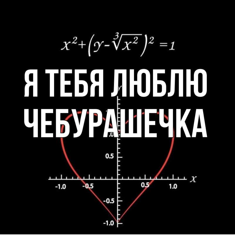 Картинка Я тебя люблю, Чебурашечка