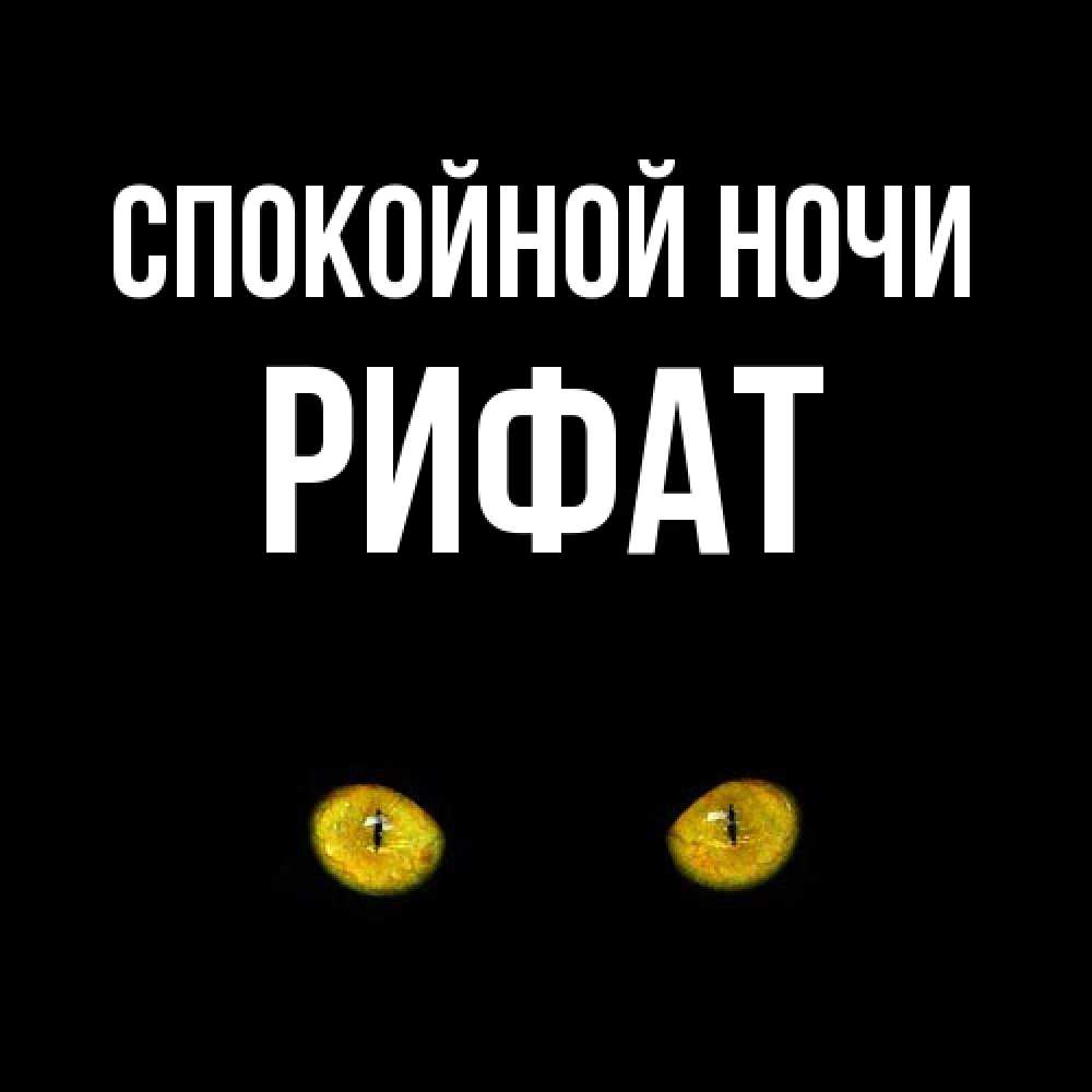 Открытка на каждый день с именем, Рифат Спокойной ночи сладких снов бесстрашный мой дружочек Прикольная открытка с пожеланием онлайн скачать бесплатно 