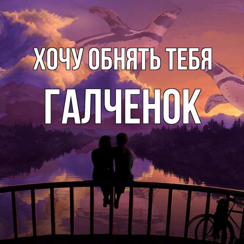 Картинка Хочу обнять тебя, Галченок