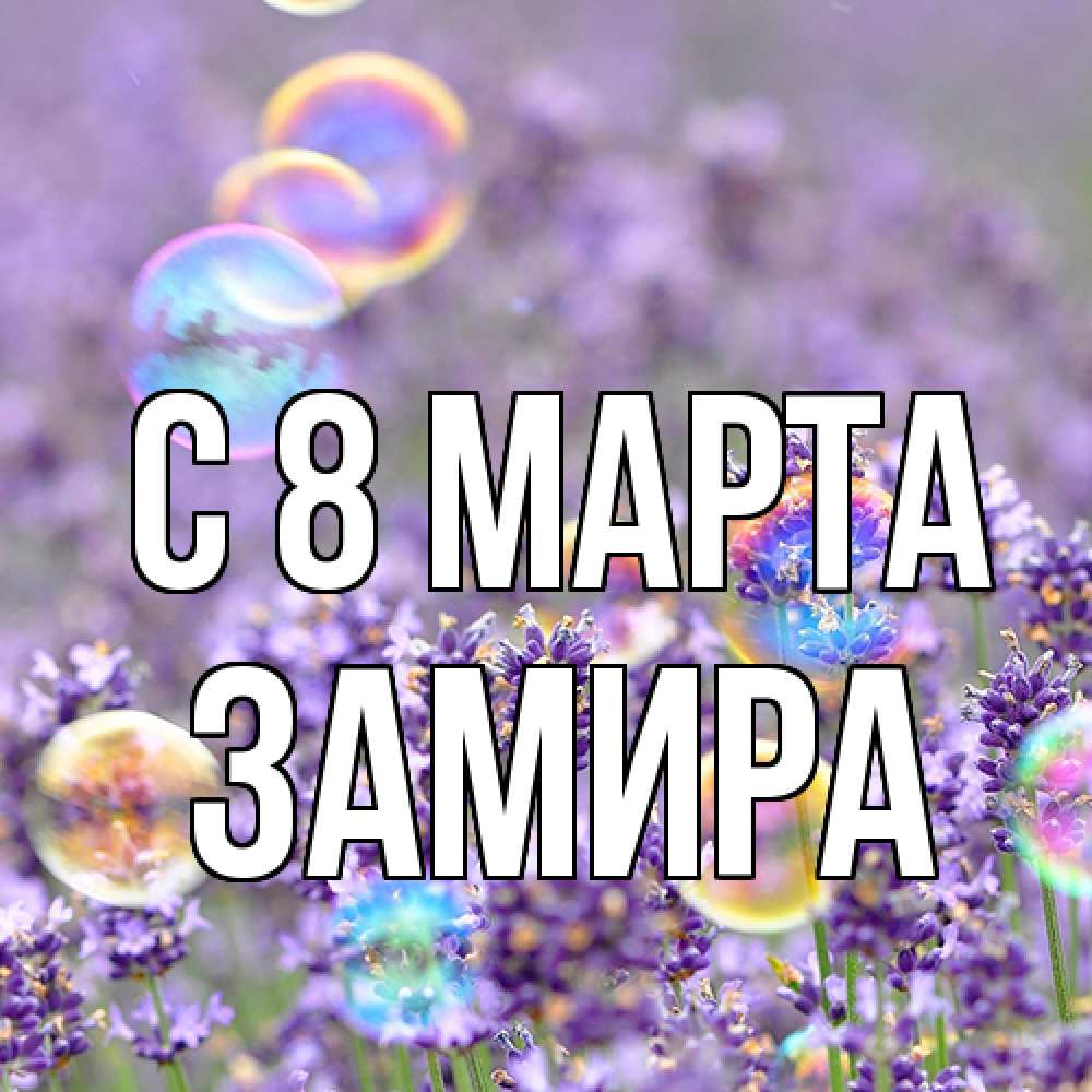 Открытка на каждый день с именем, Замира C 8 МАРТА цветы Прикольная открытка с пожеланием онлайн скачать бесплатно 