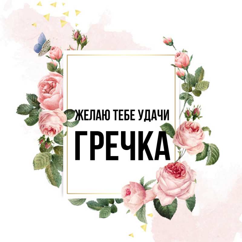 Картинка Желаю тебе удачи, Гречка