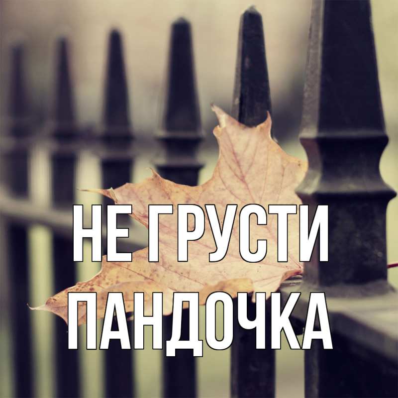 Картинка Не грусти, пандочка