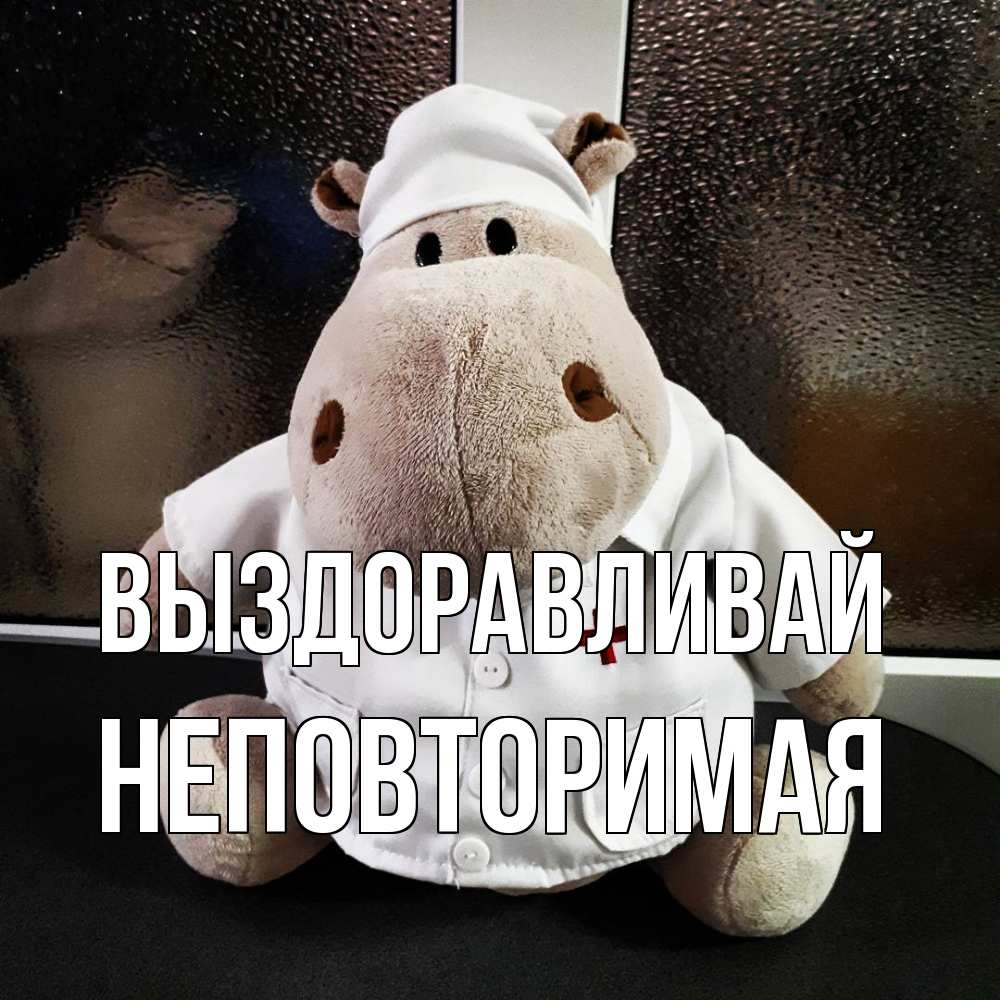 Открытка на каждый день с именем, Неповторимая Выздоравливай всех излечит исцелит Прикольная открытка с пожеланием онлайн скачать бесплатно 