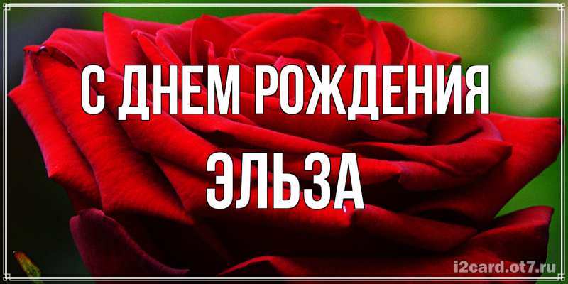 Картинка С днем рождения, Эльза
