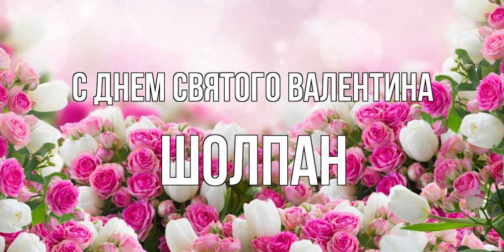 Открытка на каждый день с именем, Шолпан С днем Святого Валентина валентинка с именем Прикольная открытка с пожеланием онлайн скачать бесплатно 