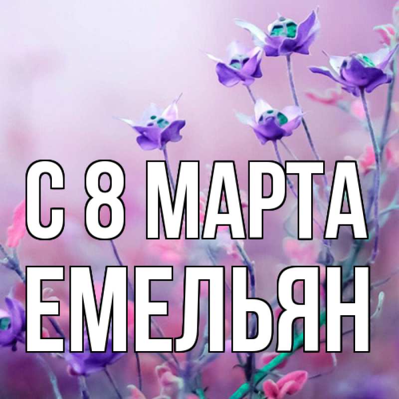 Картинка C 8 МАРТА, Емельян