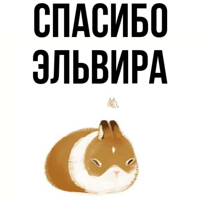 Картинка Спасибо, Эльвира