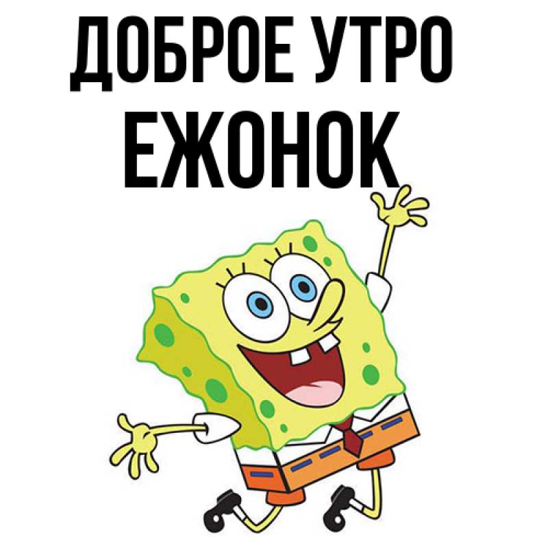 Картинка Доброе утро, Ежонок