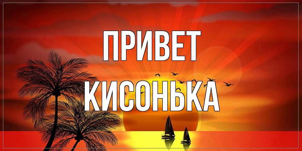 Открытка на каждый день с именем, Кисонька Привет привет Прикольная открытка с пожеланием онлайн скачать бесплатно 