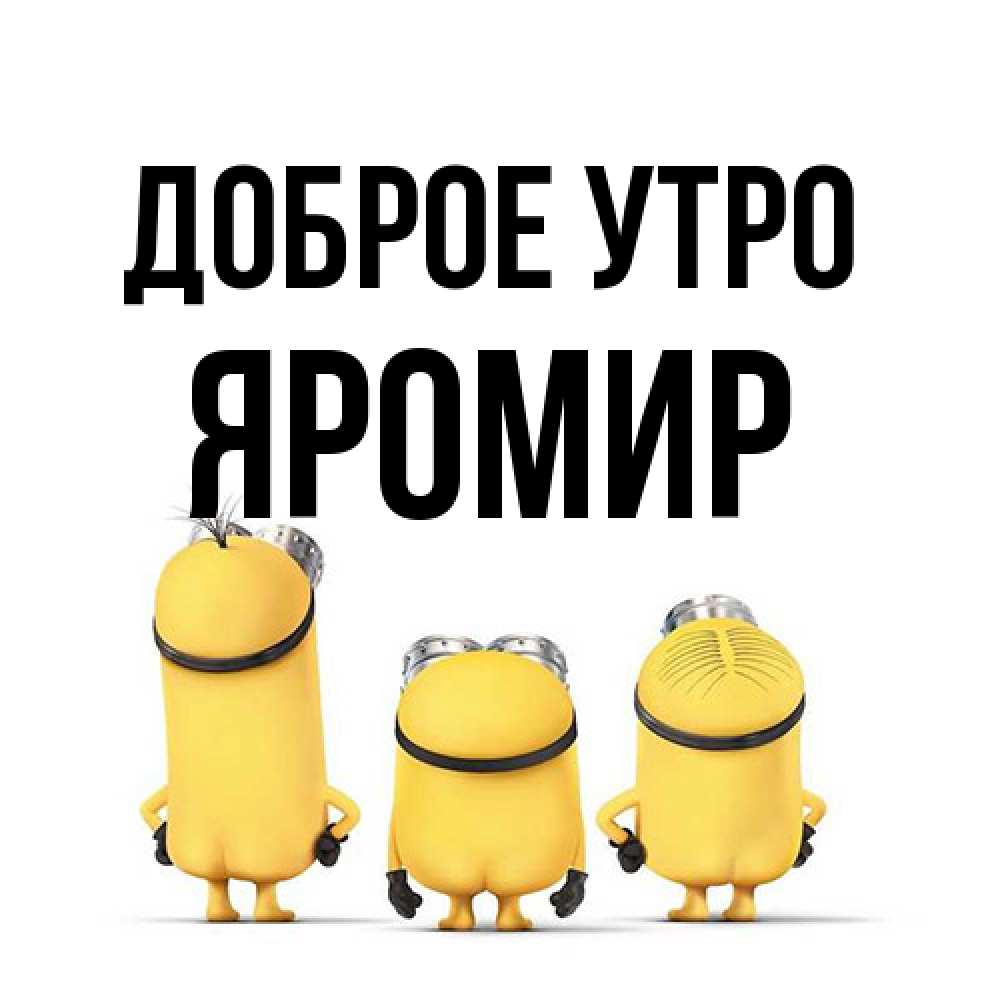 Открытка на каждый день с именем, Яромир Доброе утро подписать открытку онлайн бесплатно Прикольная открытка с пожеланием онлайн скачать бесплатно 