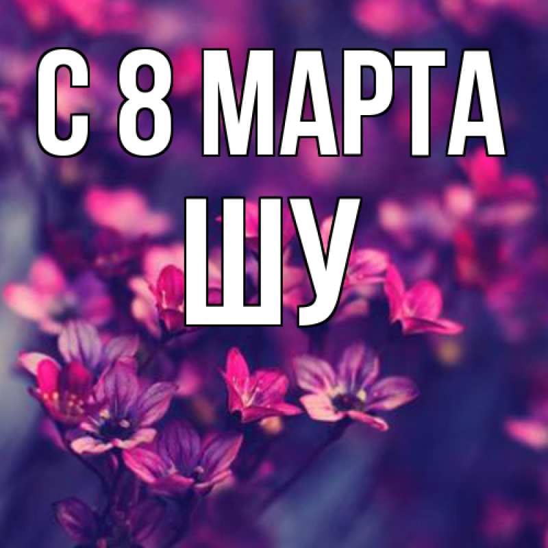 Картинка C 8 МАРТА, Шу