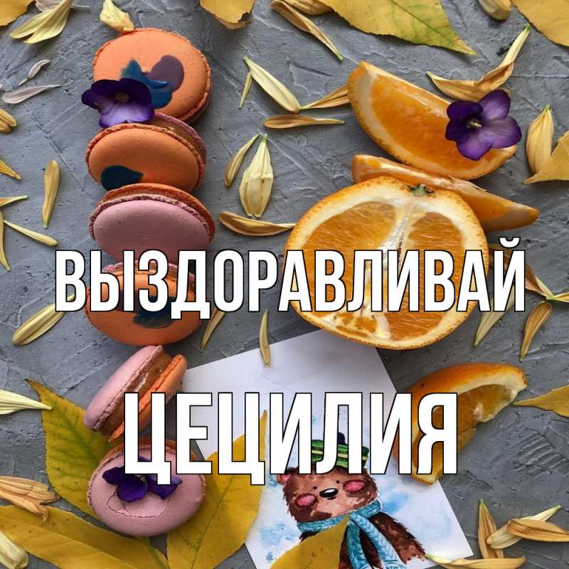 Картинка Выздоравливай, Цецилия