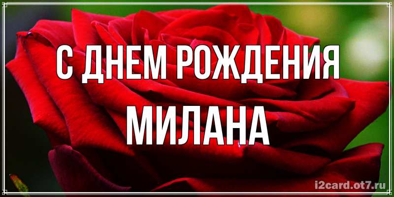 Картинка С днем рождения, Милана