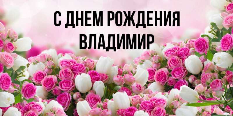 Картинка С днем рождения, Владимир