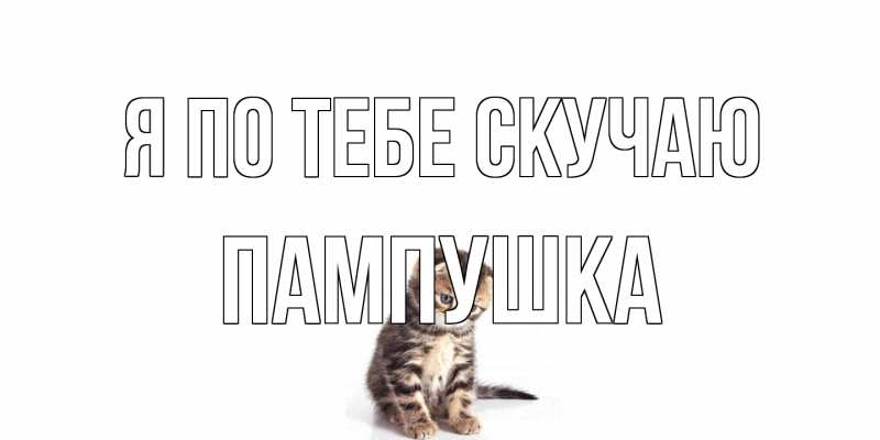 Картинка Я по тебе скучаю, Пампушка