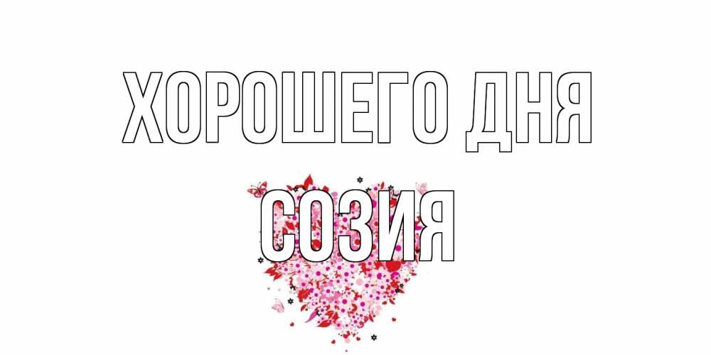 Открытка на каждый день с именем, Созия Хорошего дня открытка на каждый день для любимой Прикольная открытка с пожеланием онлайн скачать бесплатно 