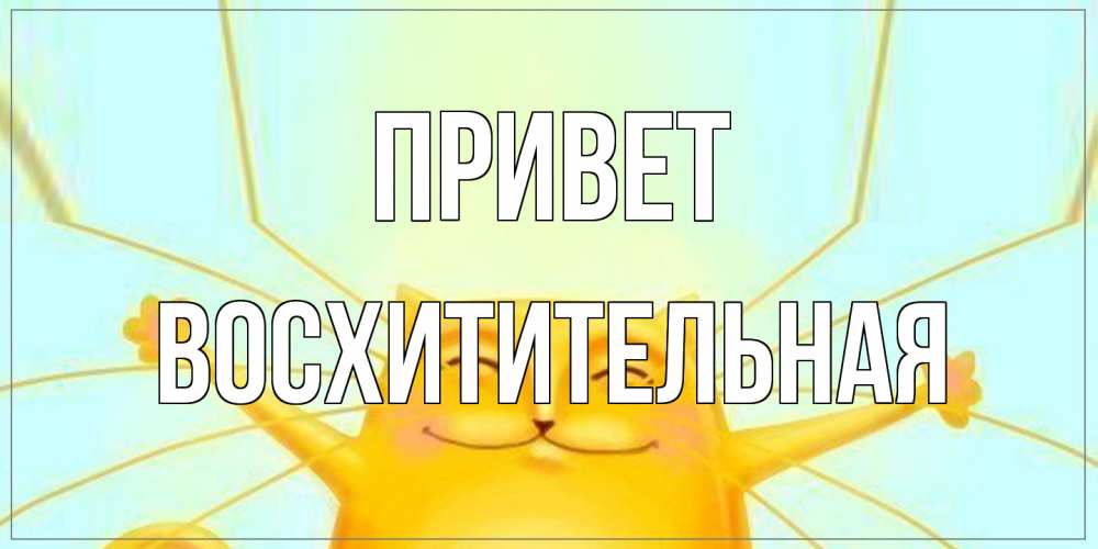 Открытка на каждый день с именем, восхитительная Привет кот Прикольная открытка с пожеланием онлайн скачать бесплатно 