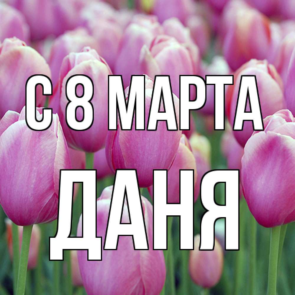 Открытка на каждый день с именем, Даня C 8 МАРТА на международный женский день 3 Прикольная открытка с пожеланием онлайн скачать бесплатно 