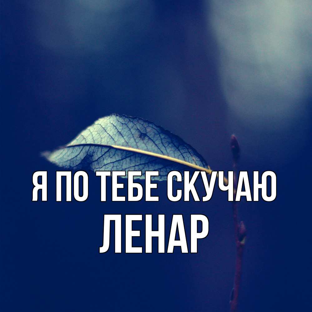 Открытка на каждый день с именем, Ленар Я по тебе скучаю одна ветка 1 Прикольная открытка с пожеланием онлайн скачать бесплатно 