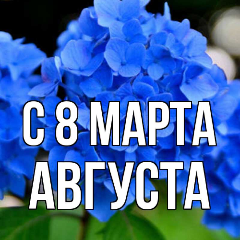 Картинка C 8 МАРТА, Августа