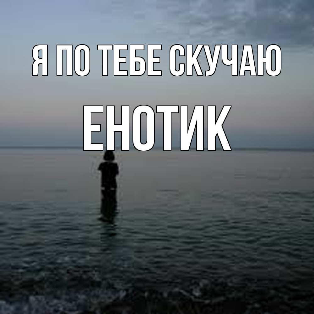Открытка на каждый день с именем, Енотик Я по тебе скучаю скука Прикольная открытка с пожеланием онлайн скачать бесплатно 
