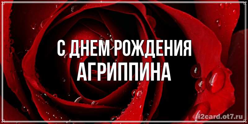 Картинка С днем рождения, Агриппина