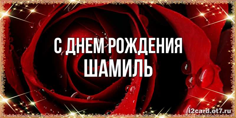 Картинка С днем рождения, Шамиль