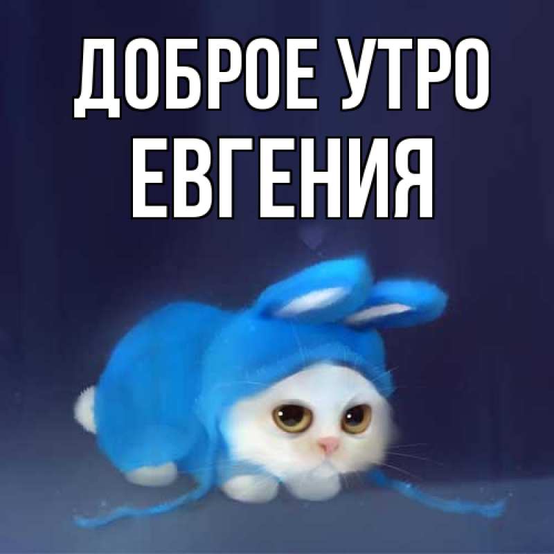 Картинка Доброе утро, Евгения