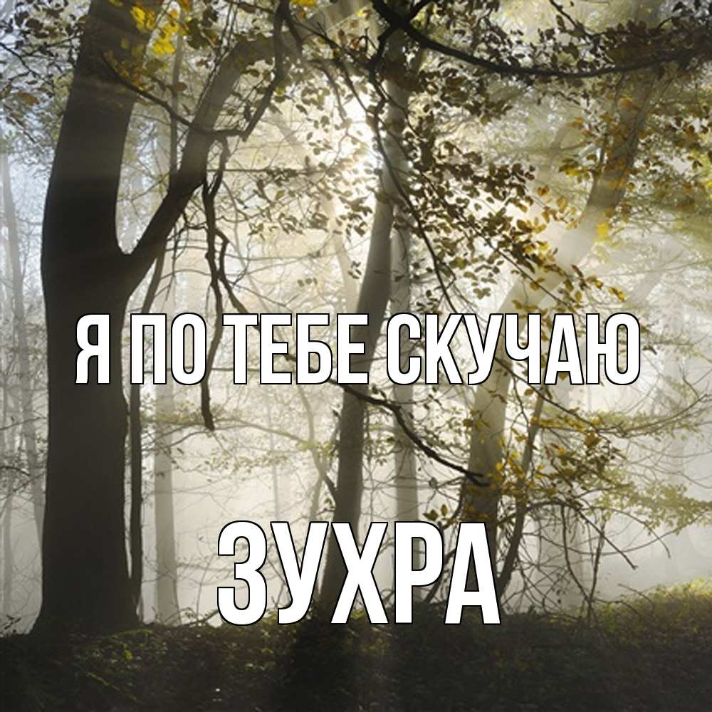 Открытка на каждый день с именем, Зухра Я по тебе скучаю грустно Прикольная открытка с пожеланием онлайн скачать бесплатно 