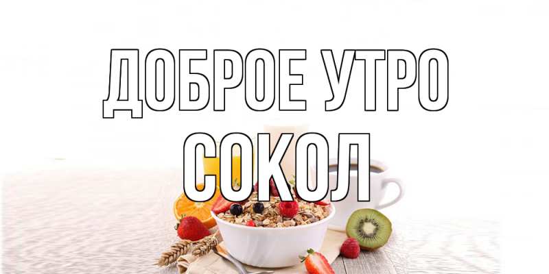 Картинка Доброе утро, Сокол