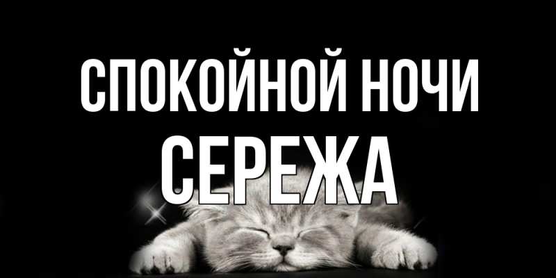 Картинка Спокойной ночи, Сережа