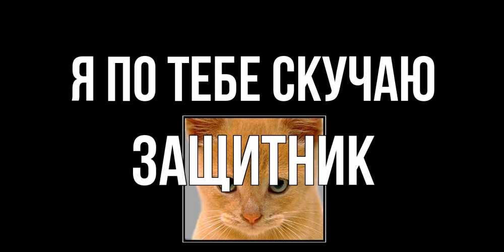 Открытка на каждый день с именем, Защитник Я по тебе скучаю открытки рыжий котенок скучает по тебе Прикольная открытка с пожеланием онлайн скачать бесплатно 
