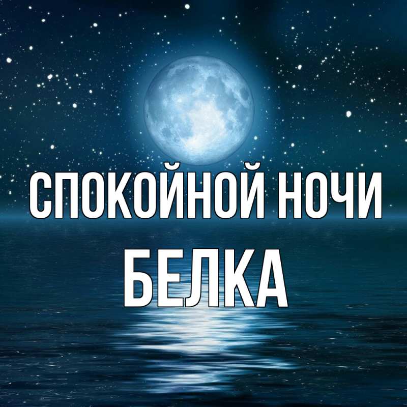 Картинка Спокойной ночи, Белка