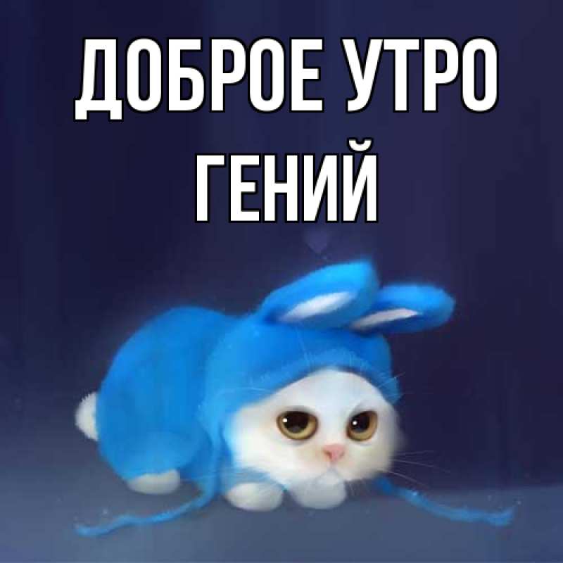 Картинка Доброе утро, Гений