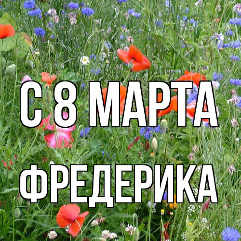 Картинка C 8 МАРТА, Фредерика