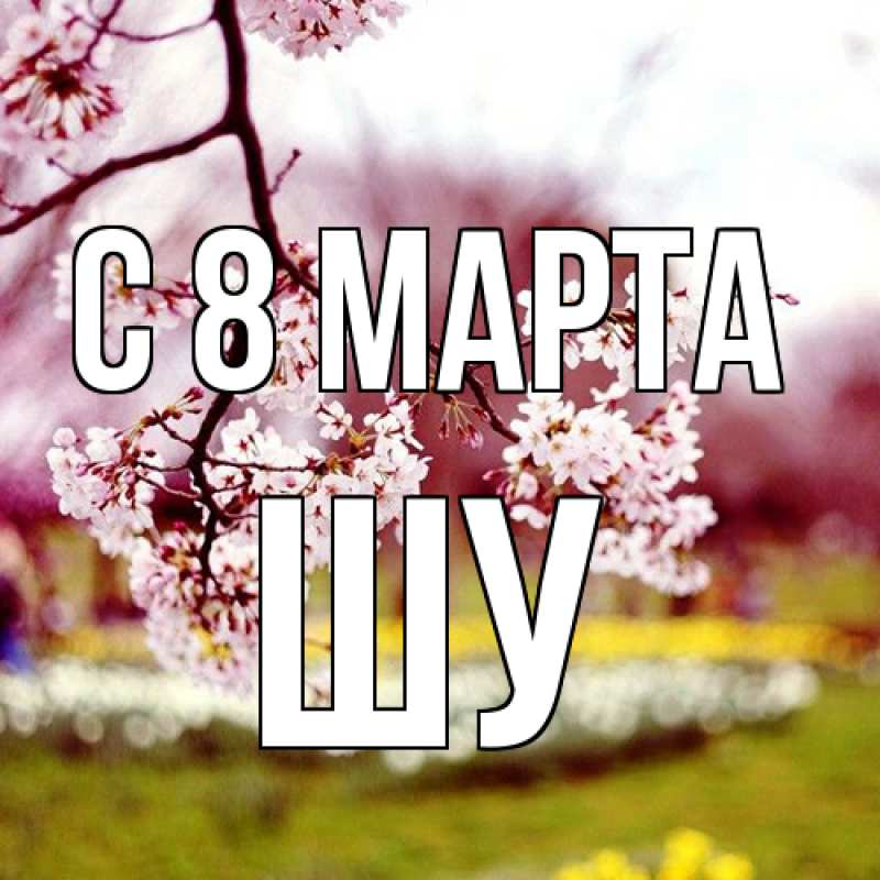 Картинка C 8 МАРТА, Шу